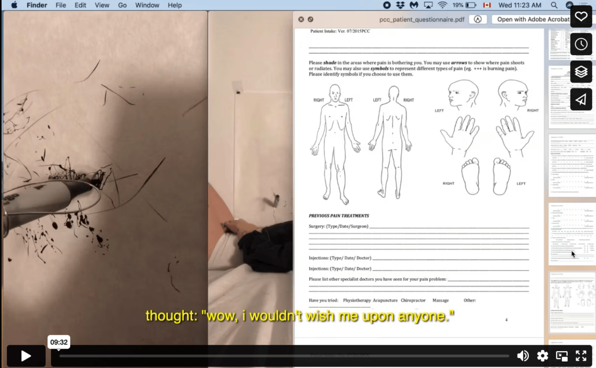 Screenshot of the video "2020-09-16 at 11:19:28 AM" by Hannah Bullock.
